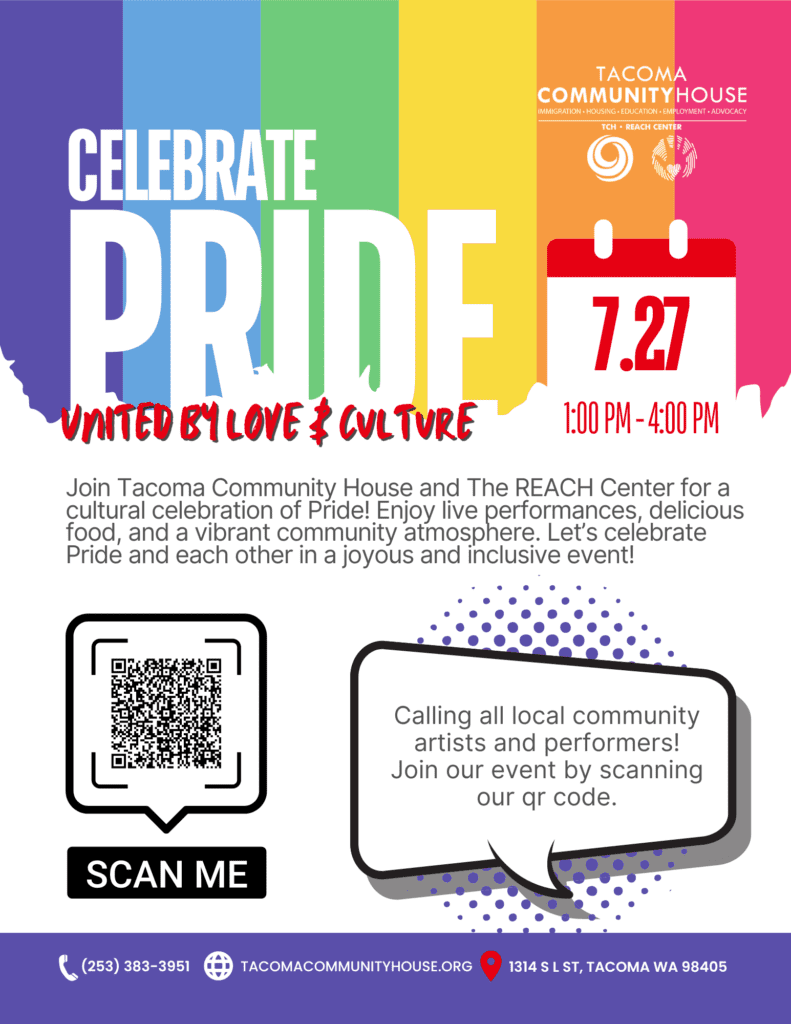 Celebrate PRIDE (United by Love & Culture) | Tacoma Community House